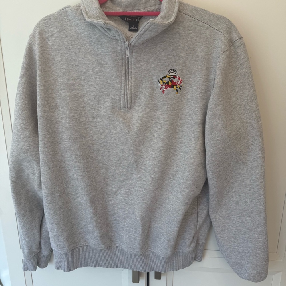Gray Quarter-Zip Women’s Volleyball Maryland Sweater